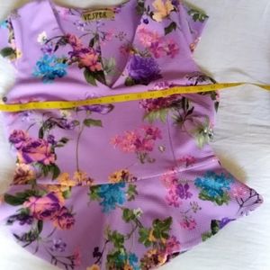 Purple floral top